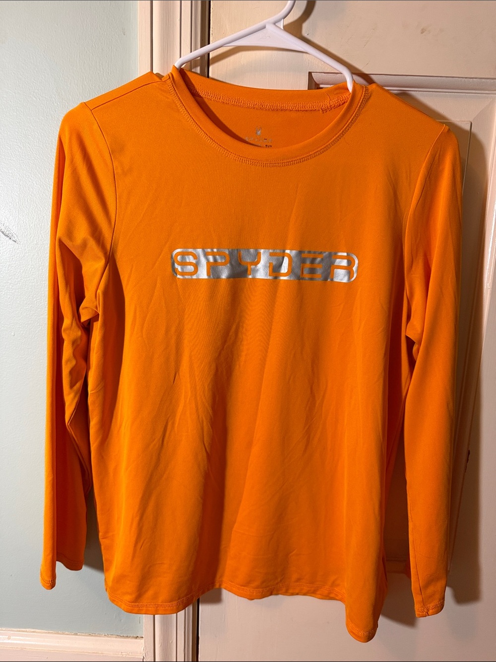 Spyder Bright Orange Long Sleeve Performance Shirt